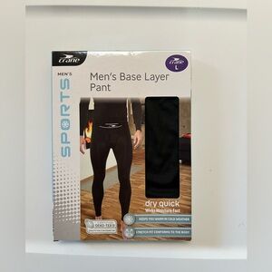 NWT CRANE Black Base Layer Pants Men’s Large